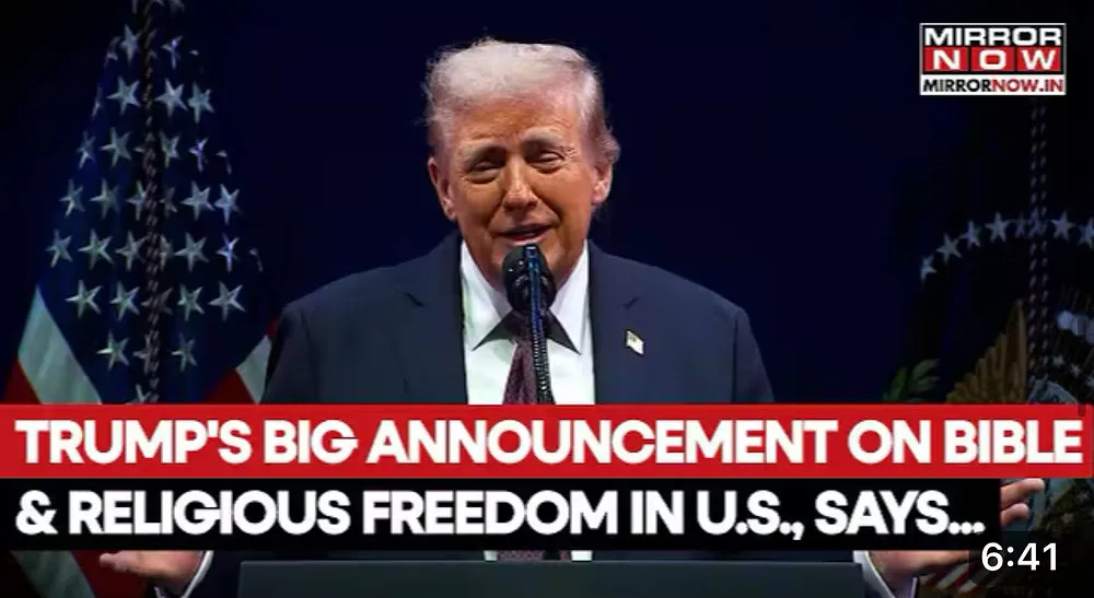 Präsident Trumps klare Worte zu Glaube, Bibel und Gebet